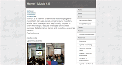 Desktop Screenshot of music4point5.com