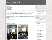 Tablet Screenshot of music4point5.com